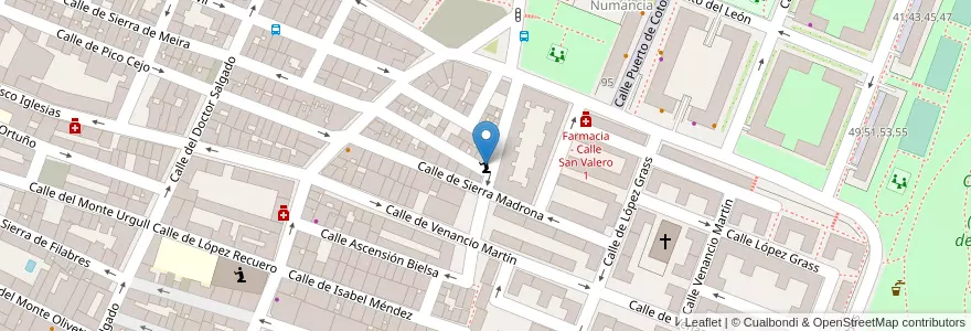Mapa de ubicacion de Iglesia El Buen Pastor de Madrid en Испания, Мадрид, Мадрид, Área Metropolitana De Madrid Y Corredor Del Henares, Мадрид.