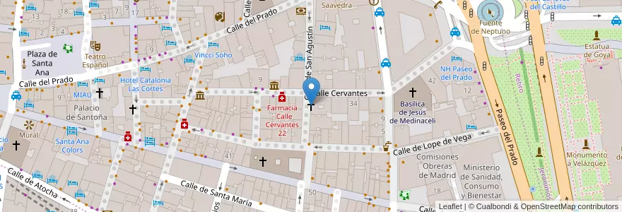 Mapa de ubicacion de Iglesia Esclavas del Sagrado Corazón de Jesús en 西班牙, Comunidad De Madrid, Comunidad De Madrid, Área Metropolitana De Madrid Y Corredor Del Henares, Madrid.