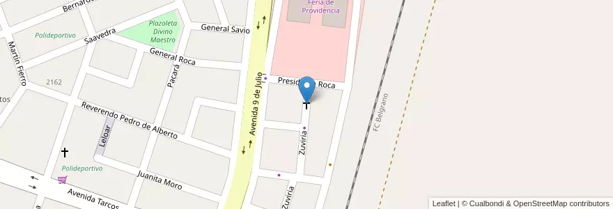 Mapa de ubicacion de Iglesia Evangélica en 阿根廷, Jujuy, Departamento San Pedro, Municipio De San Pedro De Jujuy.