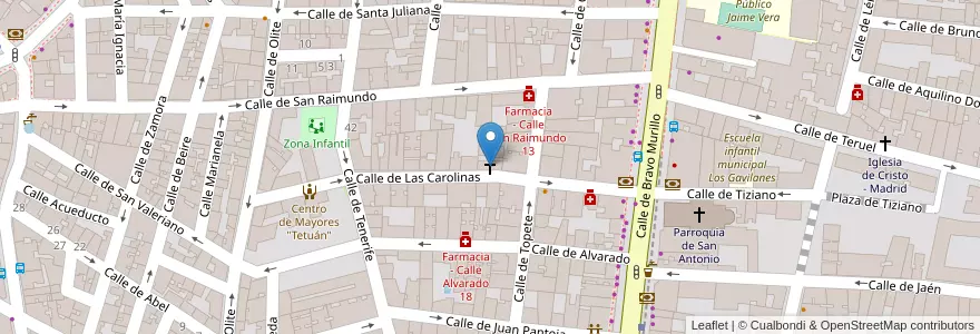 Mapa de ubicacion de Iglesia Evangélica China Española en İspanya, Comunidad De Madrid, Comunidad De Madrid, Área Metropolitana De Madrid Y Corredor Del Henares, Madrid.