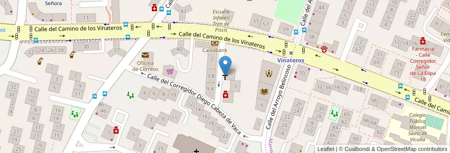 Mapa de ubicacion de Iglesia Evangélica Encuetro con Dios en إسبانيا, منطقة مدريد, منطقة مدريد, Área Metropolitana De Madrid Y Corredor Del Henares, مدريد.