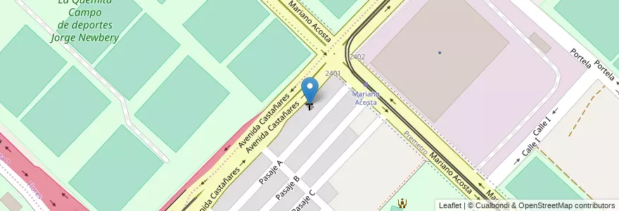 Mapa de ubicacion de Iglesia Evangelica Esperanza, Villa Soldati en アルゼンチン, Ciudad Autónoma De Buenos Aires, Comuna 7, ブエノスアイレス, Comuna 8.
