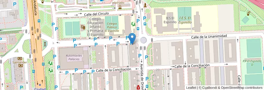 Mapa de ubicacion de Iglesia Evangelica Jesucristo La Roca en إسبانيا, منطقة مدريد, منطقة مدريد, Área Metropolitana De Madrid Y Corredor Del Henares, مدريد.