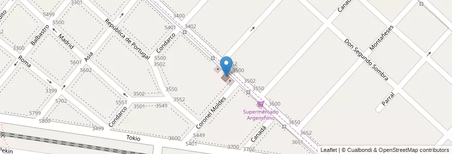 Mapa de ubicacion de Iglesia Evangelica Pentecostal en 아르헨티나, 부에노스아이레스주, Partido De La Matanza, Isidro Casanova.