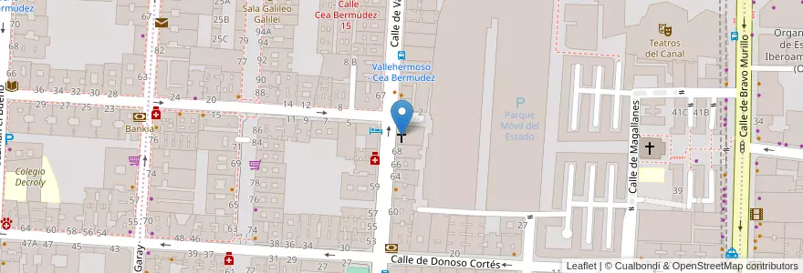 Mapa de ubicacion de Iglesia Evangélica Pentecostal Amistad Cristiana en إسبانيا, منطقة مدريد, منطقة مدريد, Área Metropolitana De Madrid Y Corredor Del Henares, مدريد.