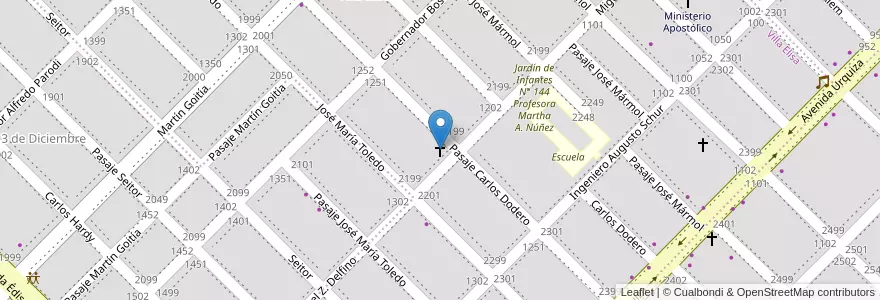 Mapa de ubicacion de Iglesia Evangélica Pentecostal Palabra de Verdad en アルゼンチン, チャコ州, Departamento San Fernando, Resistencia, Resistencia.