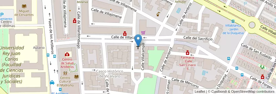 Mapa de ubicacion de Iglesia Evangélica Pueblo Nuevo en إسبانيا, منطقة مدريد, منطقة مدريد, Área Metropolitana De Madrid Y Corredor Del Henares, مدريد.