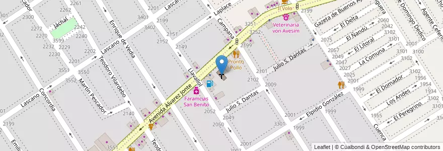 Mapa de ubicacion de Iglesia Evangelica, Villa Santa Rita en Аргентина, Буэнос-Айрес, Буэнос-Айрес, Comuna 11.