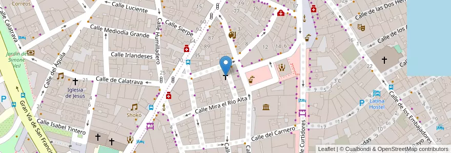 Mapa de ubicacion de Iglesia Filadelfia del Centro Cielos Abiertos en Испания, Мадрид, Мадрид, Área Metropolitana De Madrid Y Corredor Del Henares, Мадрид.