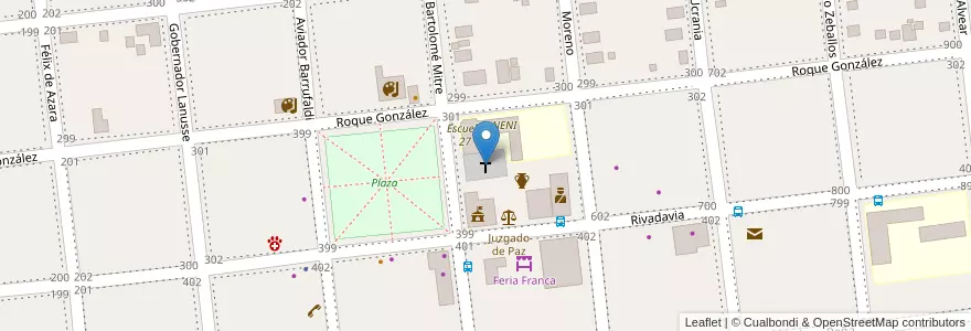 Mapa de ubicacion de Iglesia Inmaculada Concepción en آرژانتین, Misiones, Departamento Concepción, Municipio De Concepción De La Sierra, Concepción De La Sierra.