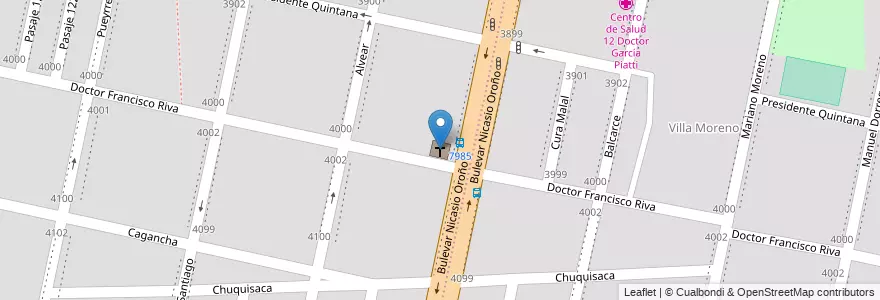Mapa de ubicacion de Iglesia Jesús es mi Salvador en Аргентина, Санта-Фе, Departamento Rosario, Municipio De Rosario, Росарио.