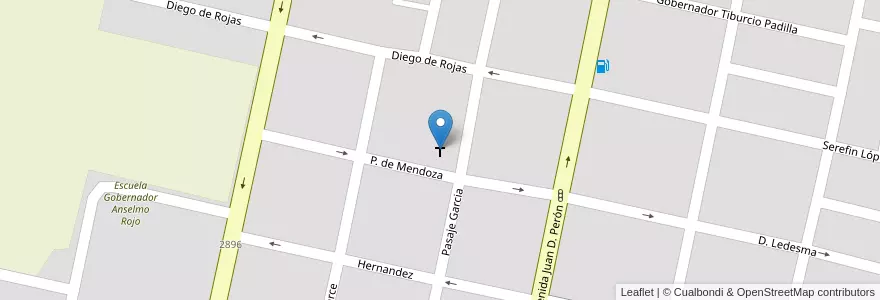 Mapa de ubicacion de Iglesia José Obrero en Argentinië, Tucumán, Departamento Tafí Viejo, San Miguel De Tucumán, Las Talitas, San Miguel De Tucumán.