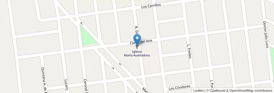 Mapa de ubicacion de Iglesia María Auxiliadora en Arjantin, San Luis, Juan Martín De Pueyrredón, Municipio De San Luis, San Luis.