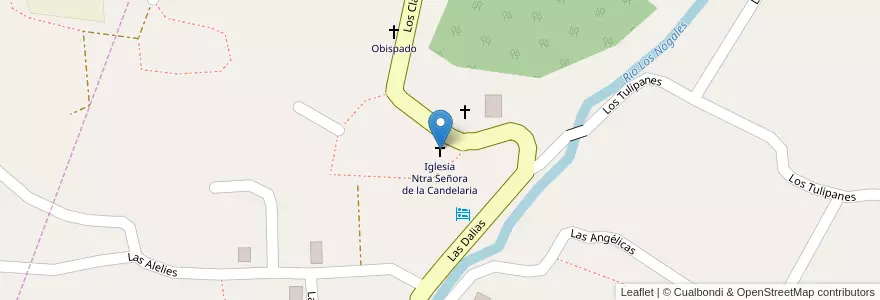 Mapa de ubicacion de Iglesia Ntra Señora de la Candelaria en Argentinië, Catamarca, Departamento Ambato, Municipio De El Rodeo, El Rodeo.