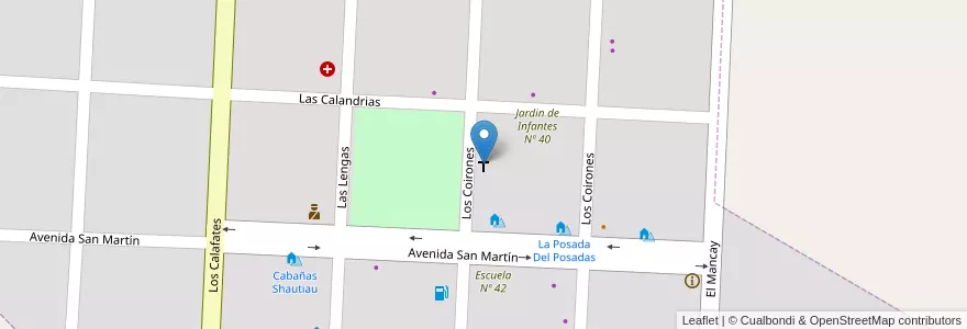 Mapa de ubicacion de Iglesia Nuestra Señora de Fátima en Argentinië, Santa Cruz, Chili, Río Chico, Lago Posadas.