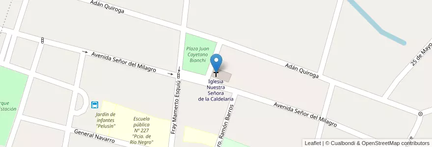 Mapa de ubicacion de Iglesia Nuestra Señora de la Caldelaria en Argentina, Catamarca, Departamento Pomán, Municipio De Saujil, Saujil.