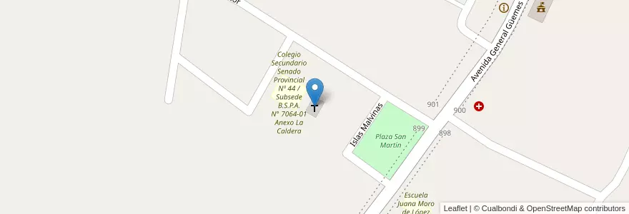 Mapa de ubicacion de Iglesia Nuestra Señora del Rosario en 아르헨티나, Salta, La Caldera, Municipio De La Caldera, La Caldera.