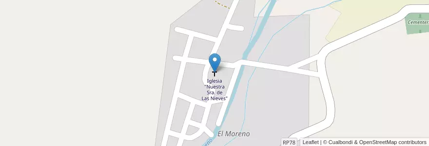 Mapa de ubicacion de Iglesia "Nuestra Sra. de Las Nieves" en Arjantin, Jujuy, Departamento Tumbaya, Municipio De Purmamarca.