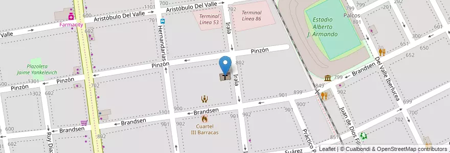 Mapa de ubicacion de Iglesia Nueva Apolistica, Boca en Argentina, Ciudad Autónoma De Buenos Aires, Comuna 4, Buenos Aires.