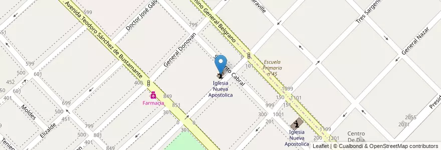 Mapa de ubicacion de Iglesia Nueva Apostolica en Argentina, Buenos Aires, Gerli.