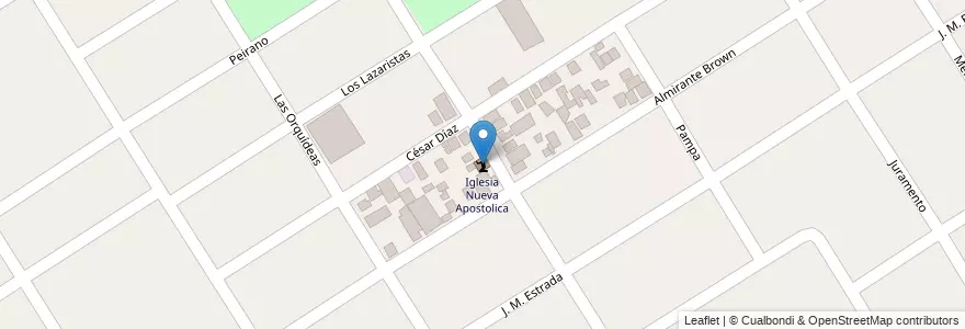 Mapa de ubicacion de Iglesia Nueva Apostolica en Аргентина, Буэнос-Айрес, Partido De Escobar, Belén De Escobar.