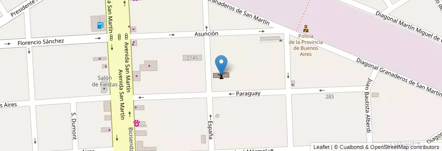 Mapa de ubicacion de Iglesia Nueva Apostólica en アルゼンチン, ブエノスアイレス州, Partido De Florencio Varela, Florencio Varela.