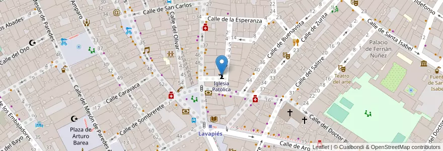 Mapa de ubicacion de Iglesia Patolica en Sepanyol, Comunidad De Madrid, Comunidad De Madrid, Área Metropolitana De Madrid Y Corredor Del Henares, Madrid.
