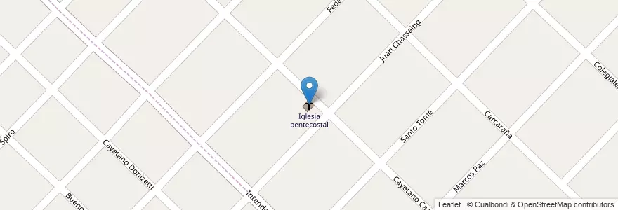 Mapa de ubicacion de Iglesia pentecostal en アルゼンチン, ブエノスアイレス州, Partido De La Matanza, Gregorio De Laferrere.