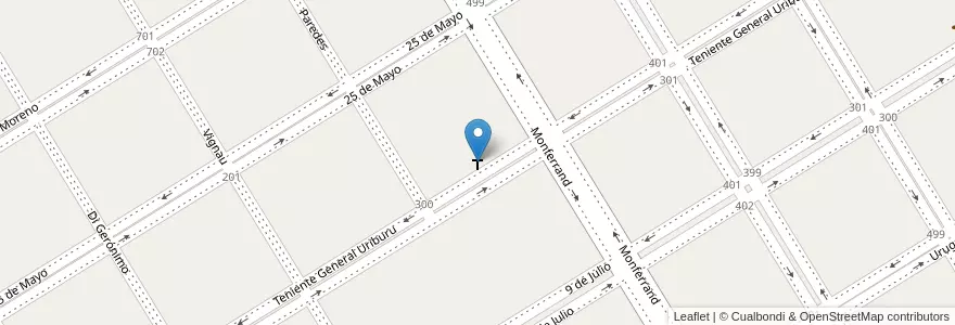 Mapa de ubicacion de Iglesia Pentecostal en Arjantin, Buenos Aires, Partido De Trenque Lauquen, Cuartel Chacras De Trenque Lauquen, Trenque Lauquen.