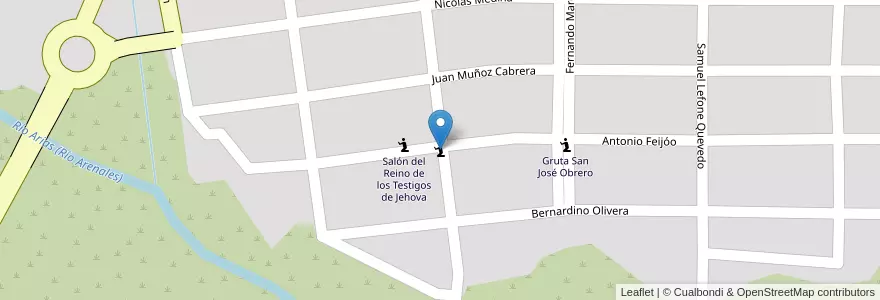 Mapa de ubicacion de Iglesia Pentecostal M. I. en 阿根廷, Salta, Capital, Municipio De Salta, Salta.