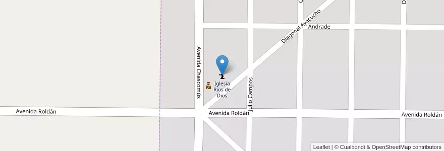 Mapa de ubicacion de Iglesia Rios de Dios en Arjantin, Buenos Aires, Partido De La Costa, Nueva Atlantis.