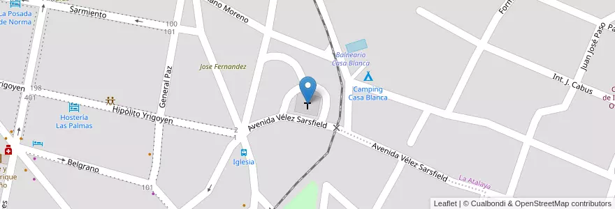 Mapa de ubicacion de Iglesia San Antonio de Padua en アルゼンチン, コルドバ州, Departamento Punilla, Pedanía Dolores, Municipio De Capilla Del Monte, Capilla Del Monte.