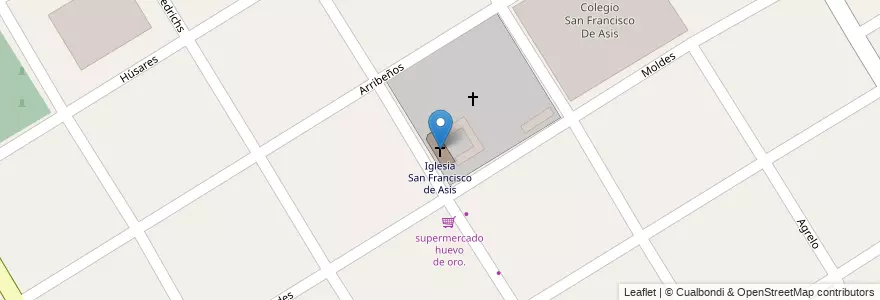Mapa de ubicacion de Iglesia San Francisco de Asís en Argentine, Province De Buenos Aires, Partido De Lomas De Zamora, Llavallol.