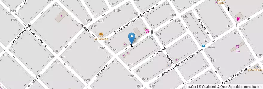 Mapa de ubicacion de Iglesia Santa Rita de Casia, Villa Santa Rita en Arjantin, Ciudad Autónoma De Buenos Aires, Buenos Aires, Comuna 11.