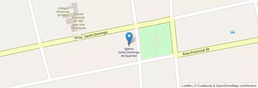 Mapa de ubicacion de Iglesia Santo Domingo de Guzmán en Argentinië, La Rioja, Departamento Famatina.