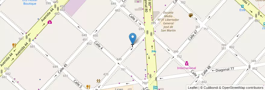 Mapa de ubicacion de Iglesia Uno En El Señor (Centro), Casco Urbano en Argentinië, Buenos Aires, Partido De La Plata, La Plata.