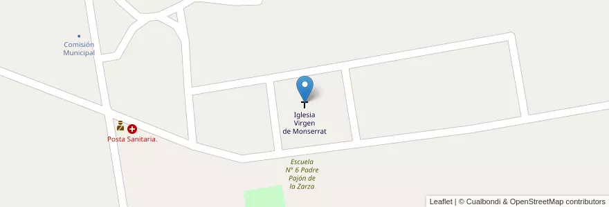 Mapa de ubicacion de Iglesia Virgen de Monserrat en 아르헨티나, Santiago Del Estero, Silípica.