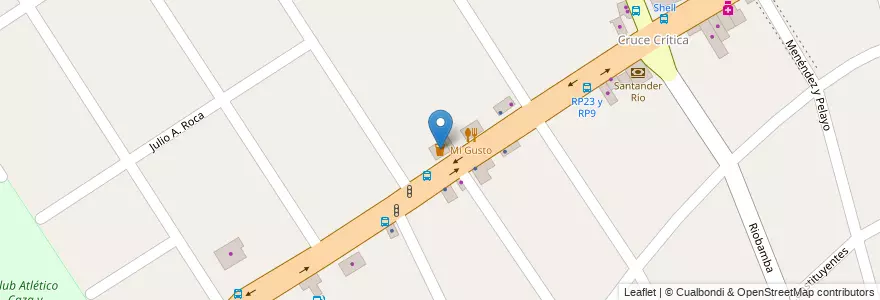 Mapa de ubicacion de Iguana Pub en 阿根廷, 布宜诺斯艾利斯省, Partido De Tigre, Don Torcuato.