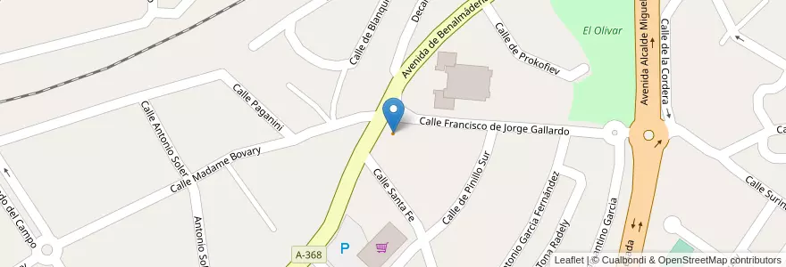Mapa de ubicacion de Ikaros Café en Spanje, Andalusië, Málaga, Costa Del Sol Occidental, Torremolinos.