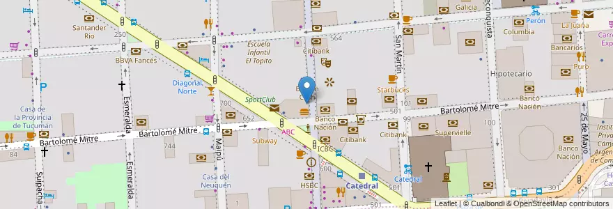 Mapa de ubicacion de Il Barista, San Nicolas en 阿根廷, Ciudad Autónoma De Buenos Aires, Comuna 1, 布宜诺斯艾利斯.