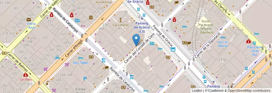 Mapa de ubicacion de Il Caffè di Francesco en Испания, Каталония, Барселона, Барселонес, Барселона.