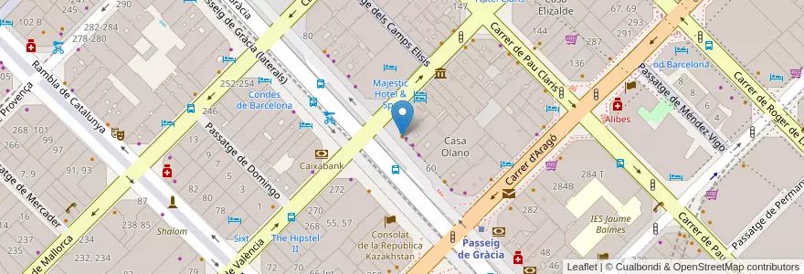 Mapa de ubicacion de Il Caffe di Francesco en إسبانيا, كتالونيا, برشلونة, بارسلونس, Barcelona.
