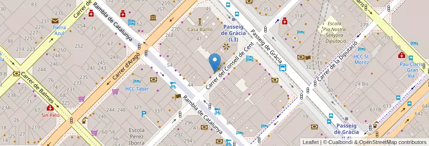 Mapa de ubicacion de Il Caffè di Francesco en Sepanyol, Catalunya, Barcelona, Barcelonès, Barcelona.