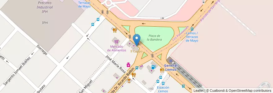 Mapa de ubicacion de Il Cappo en Arjantin, Buenos Aires, Partido De San Miguel.