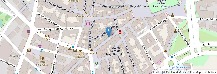 Mapa de ubicacion de Il Fornetto en 스페인, Catalunya, Barcelona, Vallès Occidental, Sant Cugat Del Vallès.