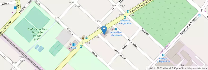 Mapa de ubicacion de Il Mono en 阿根廷, 布宜诺斯艾利斯省, Partido De La Matanza, Ramos Mejía, San Justo.