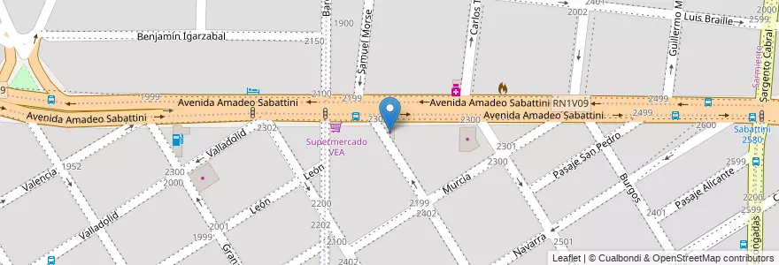 Mapa de ubicacion de il Panettone en الأرجنتين, Córdoba, Departamento Capital, Pedanía Capital, Córdoba, Municipio De Córdoba.