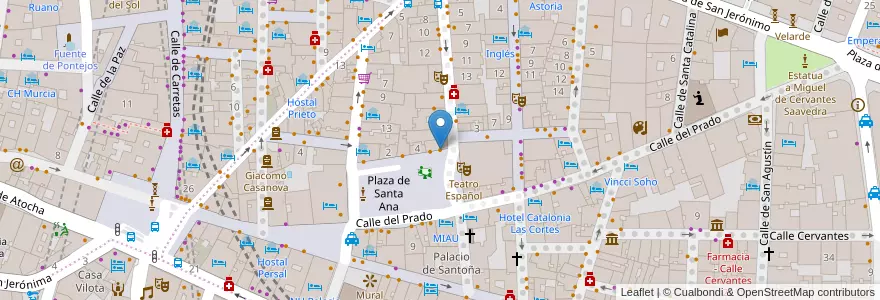 Mapa de ubicacion de Il Pezzo di Guiseppe en إسبانيا, منطقة مدريد, منطقة مدريد, Área Metropolitana De Madrid Y Corredor Del Henares, مدريد.