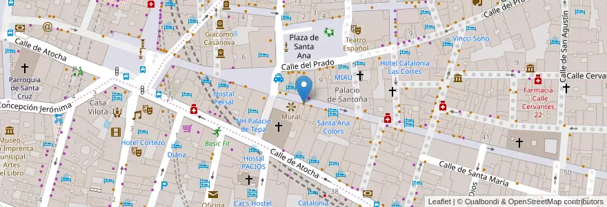 Mapa de ubicacion de Il Piccolino della Farfalla en Испания, Мадрид, Мадрид, Área Metropolitana De Madrid Y Corredor Del Henares, Мадрид.