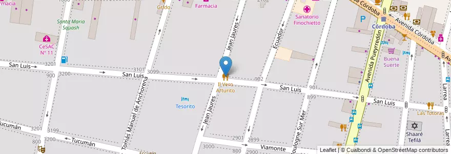 Mapa de ubicacion de Il Vero Arturito, Balvanera en Argentina, Ciudad Autónoma De Buenos Aires, Buenos Aires.